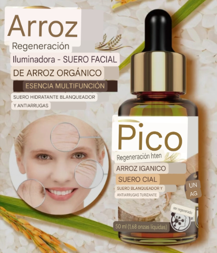 SÉRUM FACIAL RICE ORGANIC - MULTI-FUNCTION ESSENCE - ANTI-AGING - ARROZ- 50ML